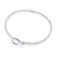 Lesunja Bangle Silver Hammered