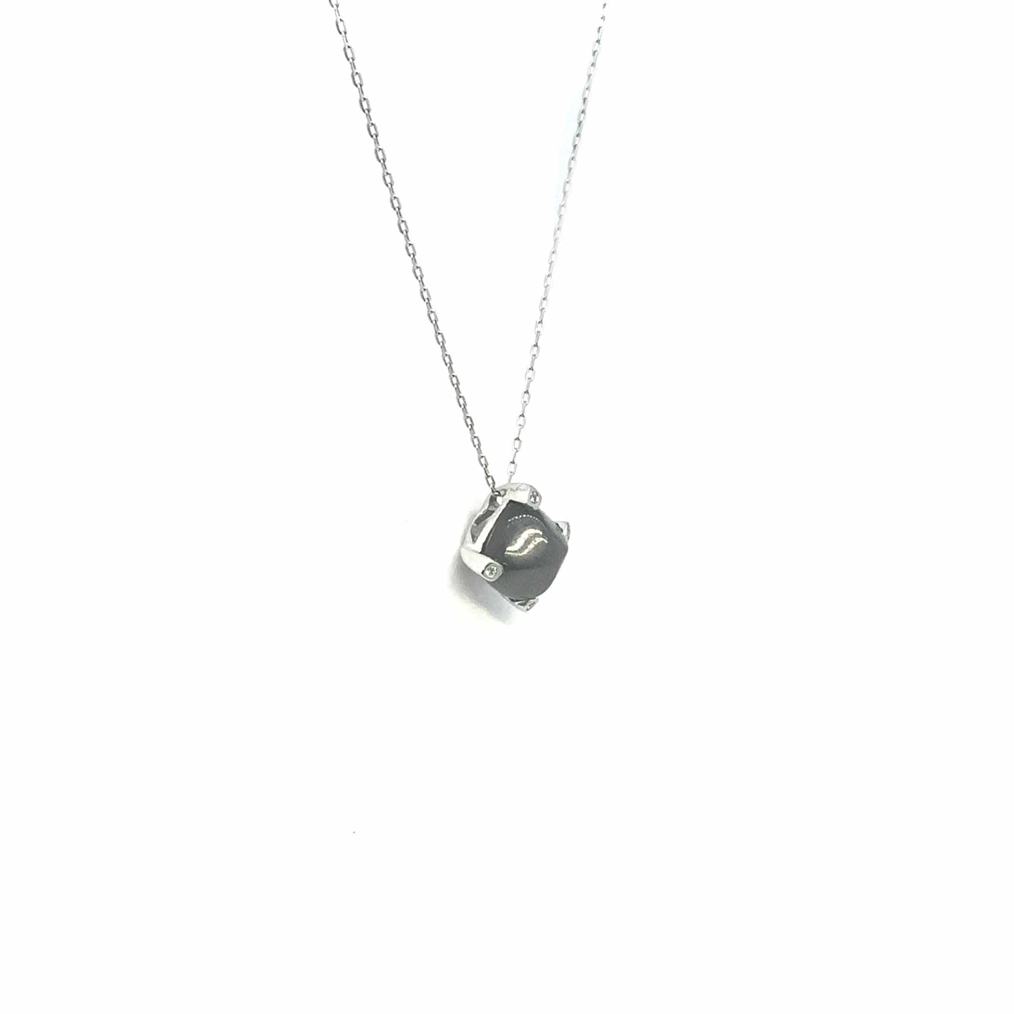 diamond white gold necklace