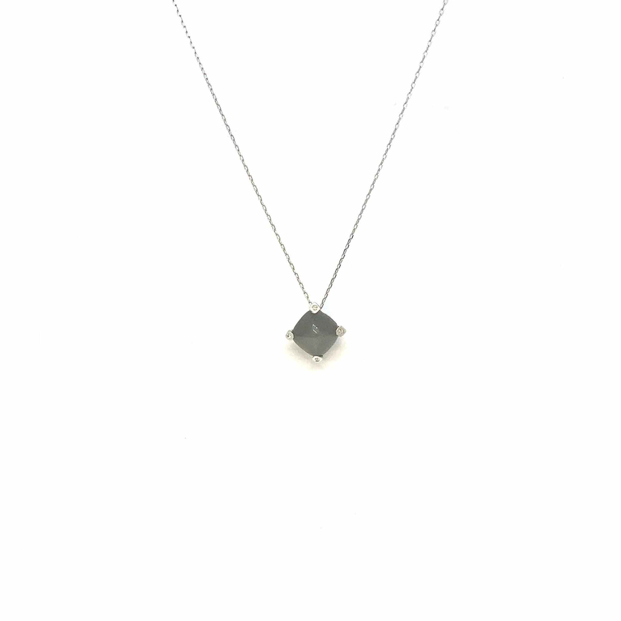 diamond white gold necklace