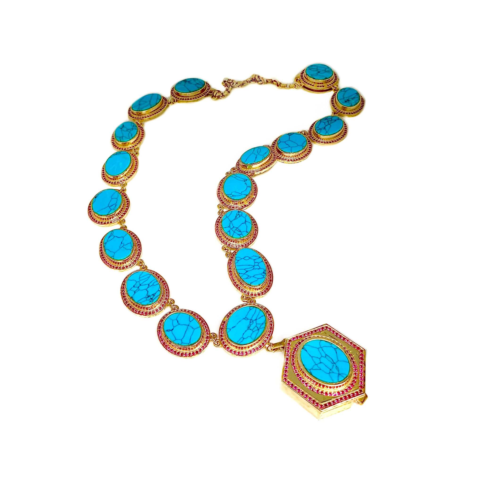 silver zirconia necklace