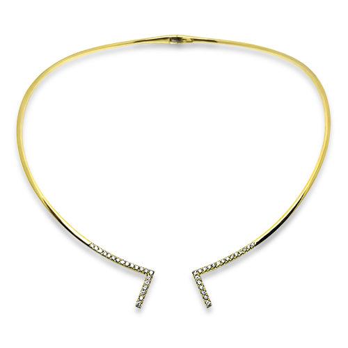 yellow gold 18k diamonds necklace