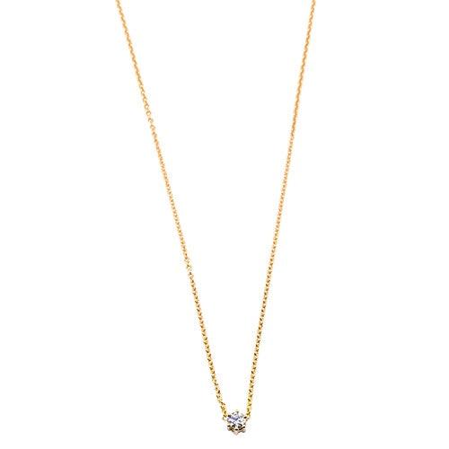 Lesunja Rose Gold Diamond 0.11ct. Necklace