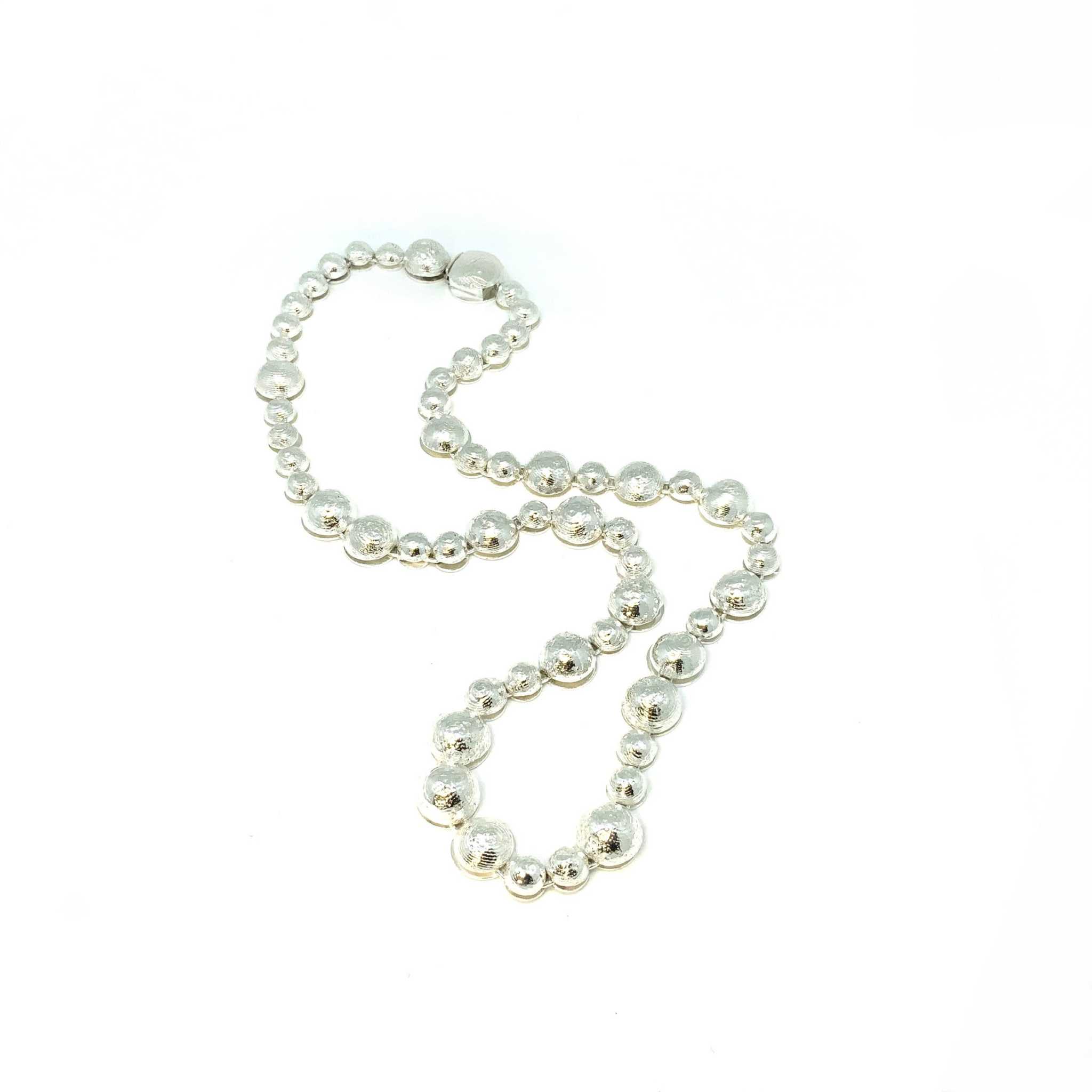 silver bubble necklace