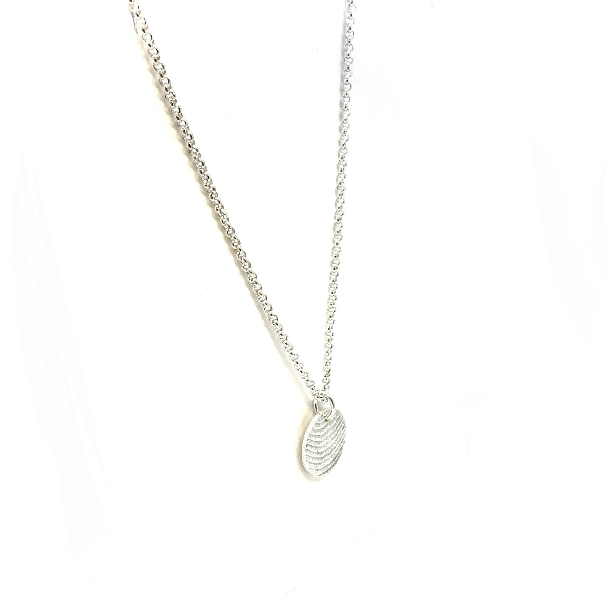 Lesunja Silver Sepia Plate Necklace