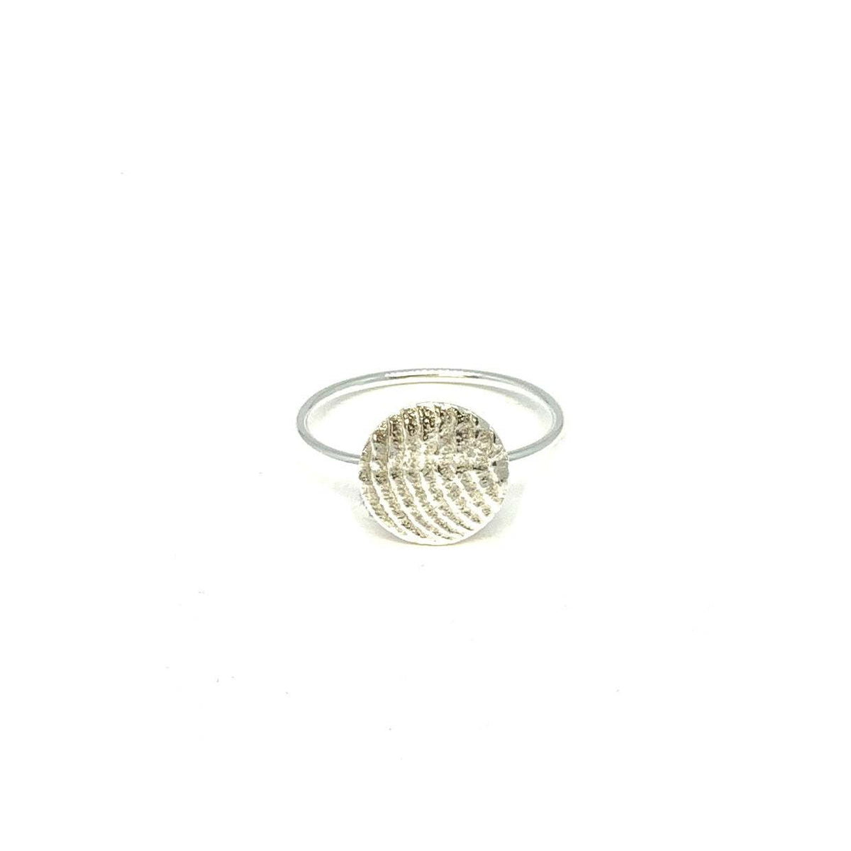 Lesunja Silver Sepia Ring S, handmade fine jewellery from Switzerland
