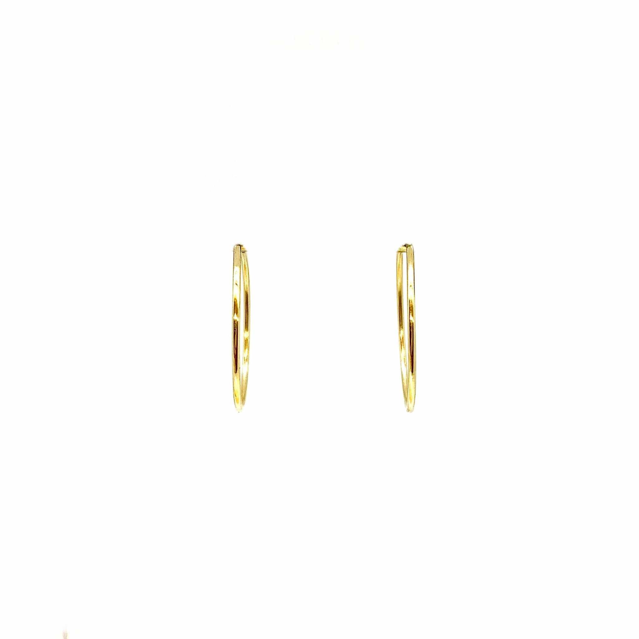 yellow gold earrings