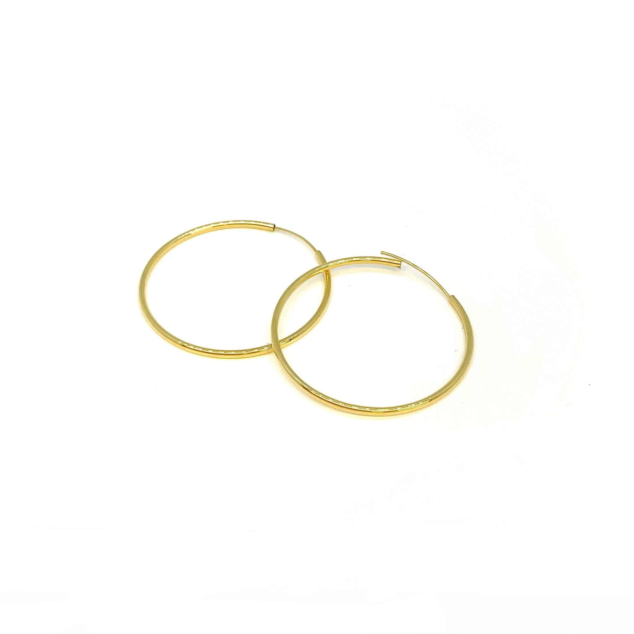 yellow gold earrings
