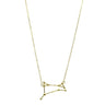 Lesunja Zodiac Aries Necklace Yellow Gold, handmade fine jewellery from Switzerland