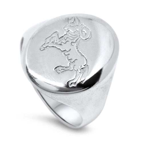 Lesunja Zodiac Aries Silver Ring, handmade fine jewellery from Switzerland