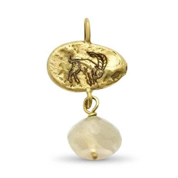 capricorn gold pendant