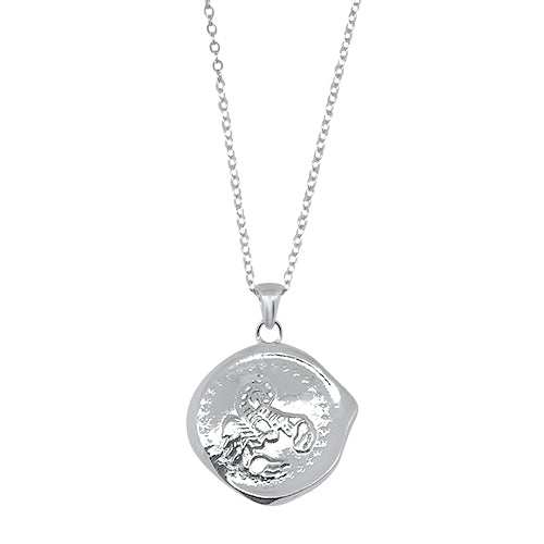 Lesunja Zodiac Scorpio Silver Necklace
