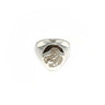 Lesunja Zodiac Scorpio Silver Signet Ring Size 69.5, handmade fine jewellery from Switzerland