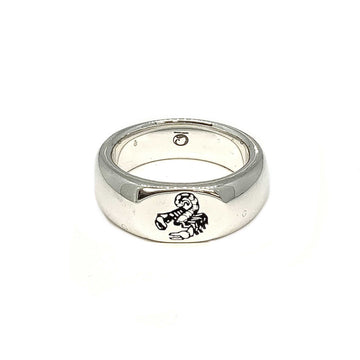 Lesunja Zodiac Scorpio Silver Band Ring Size 65.5, handmade fine jewellery from Switzerland