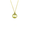gold plated pendant necklace