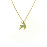 Lesunja Little Reindeer Yellow Gold Plated, handmade fine jewellery from Switzerland