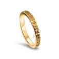 Lesunja Ring Roségold Holzstruktur