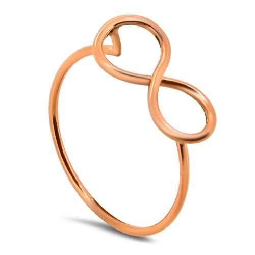 infinity rose gold ring