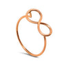 infinity rose gold ring
