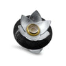 silver and gold lotus ring