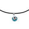 violet flower pendant