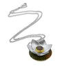 lotus silver pendant