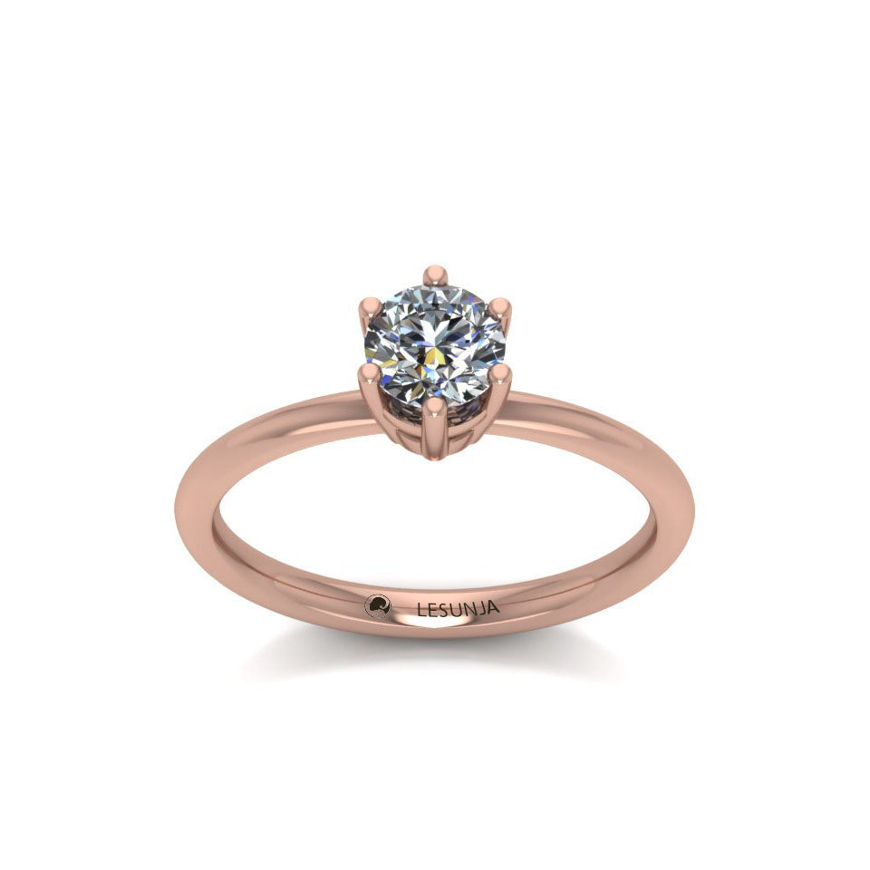 rose gold diamond wedding ring