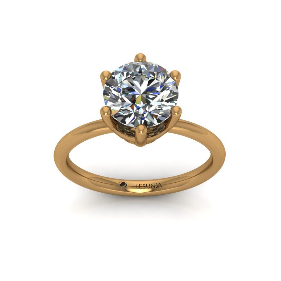 rose gold diamond engagement rings
