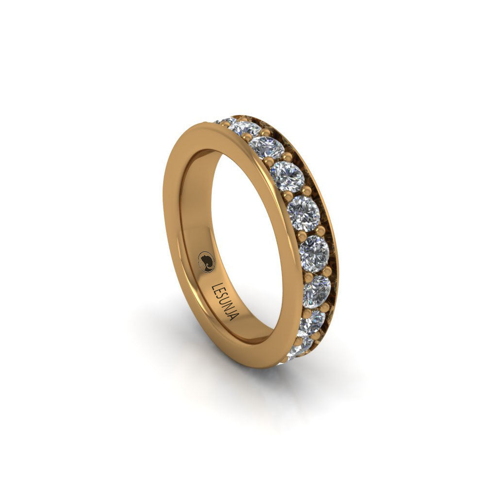 gold & diamond eternity ring