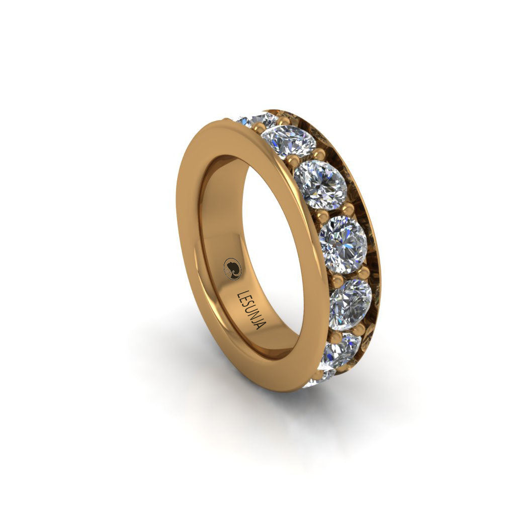 eternity gold diamond ring