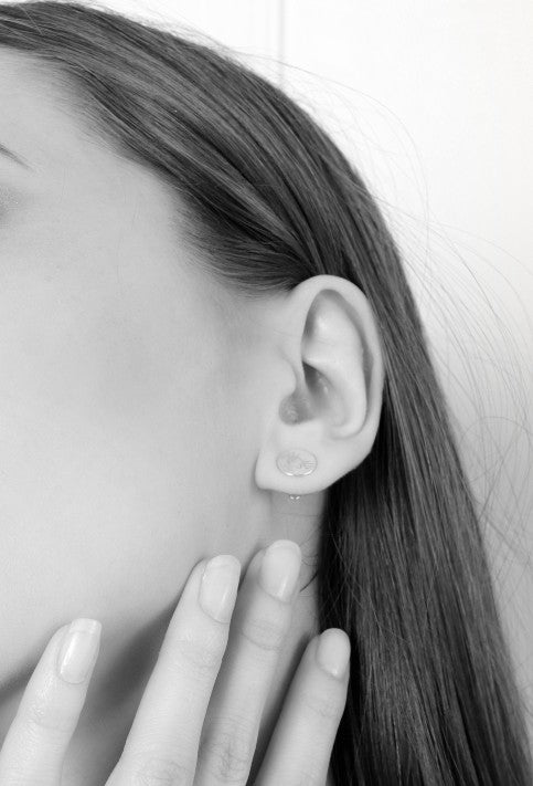 Lesunja Zodiac Cancer Silver Ear Studs