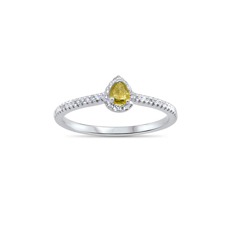 white and yellow gold ring