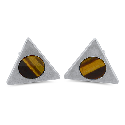 tiger eye silver ring