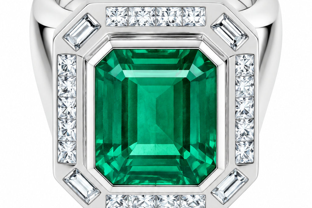 platinum emerald ring