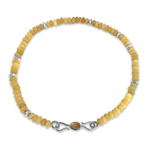 opal palladium necklace