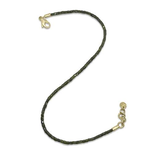 olive green diamond bracelet