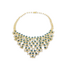 Lesunja Ocean Fish Topaz Yellow Gold Necklace, handmade fine jewellery from Switzerland