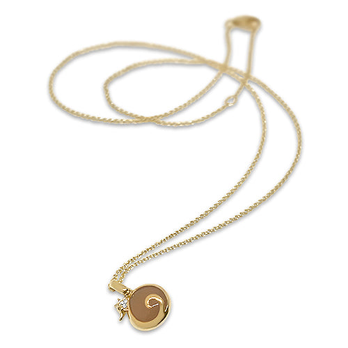 rose gold moonstone pendant