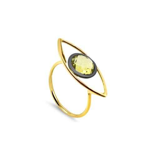 petite fleur yellow gold ring