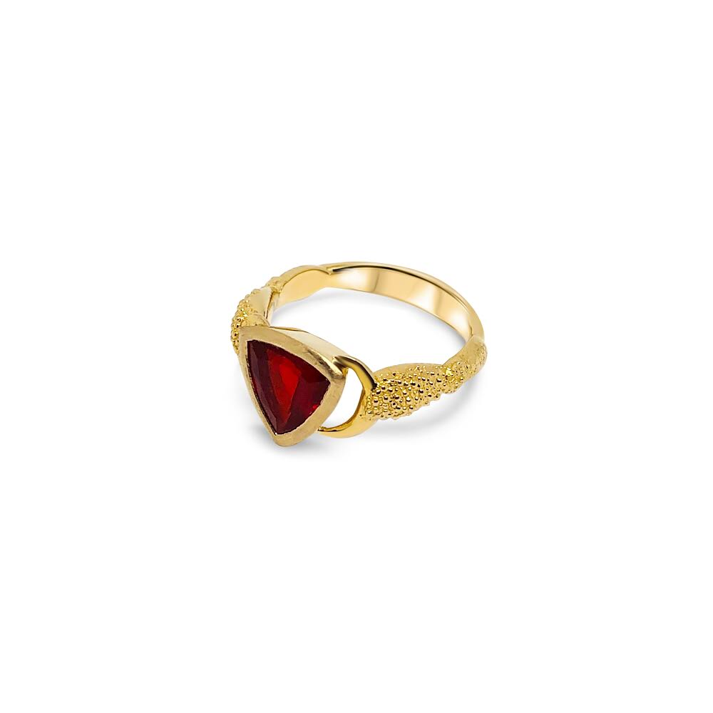 fire opal yellow gold ring price