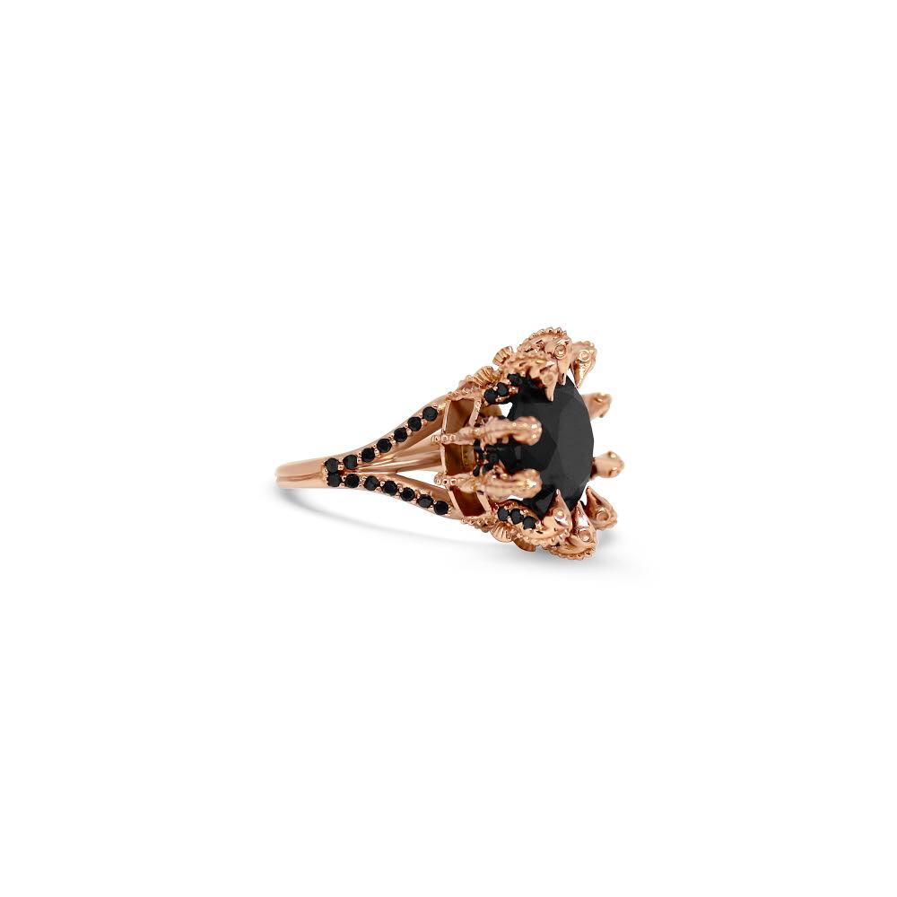 black diamond gold ring price