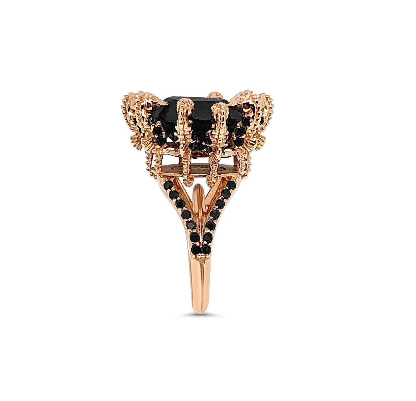 rose gold diamond ring