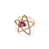 seastar tourmaline gold ring
