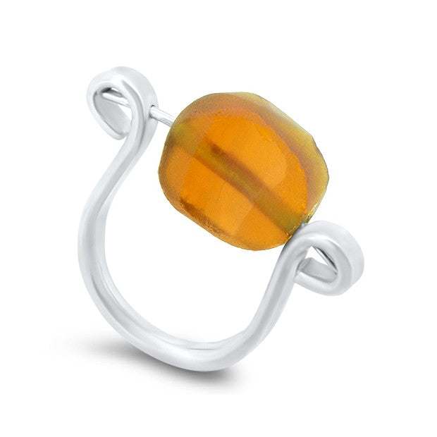 Lesunja Romana Silver Ring, handmade fine jewellery from Switzerland