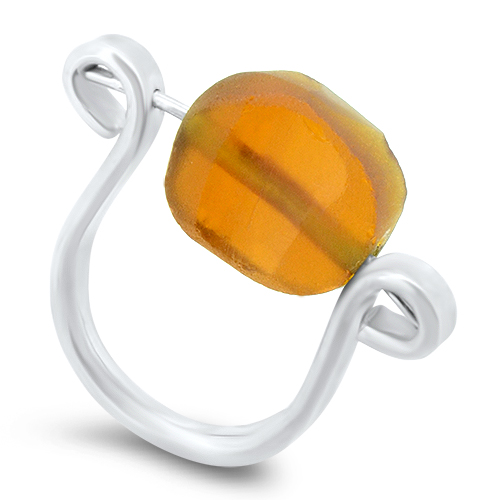 Lesunja Romana Silver Ring, detail view, Lesunja atelier Zurich