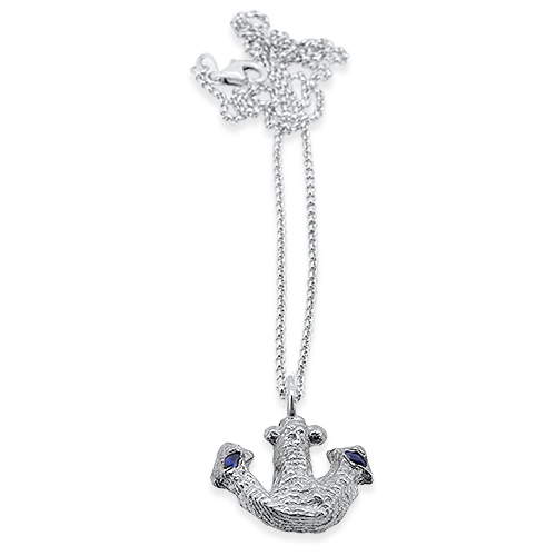 anchor silver pendant