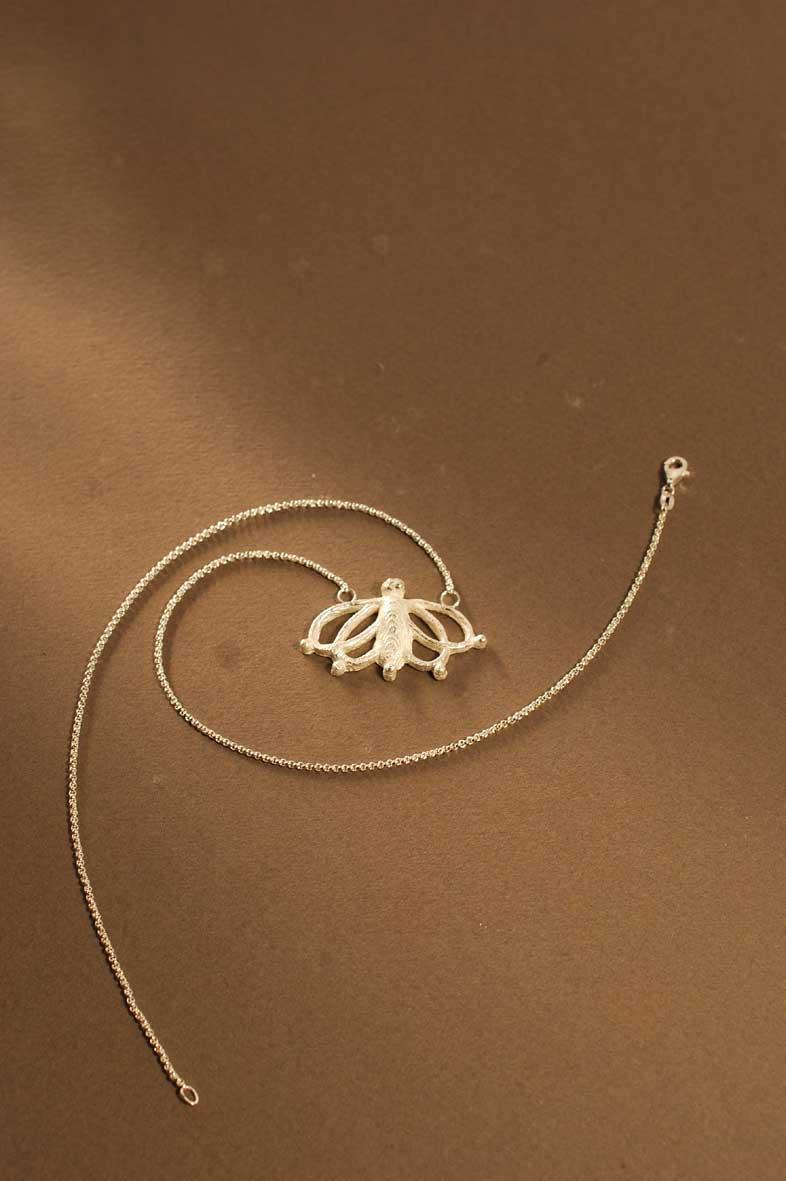 Lesunja Sepia Biene Maya Silver Necklace