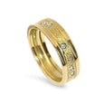 Lesunja Ring Gelbgold Sepia Diamanten