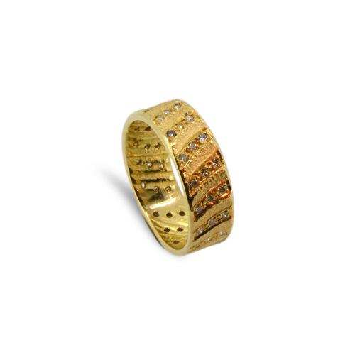 yellow diamond wedding band