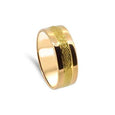 Lesunja Sepia Eheringe aus Gelbgold für Herren