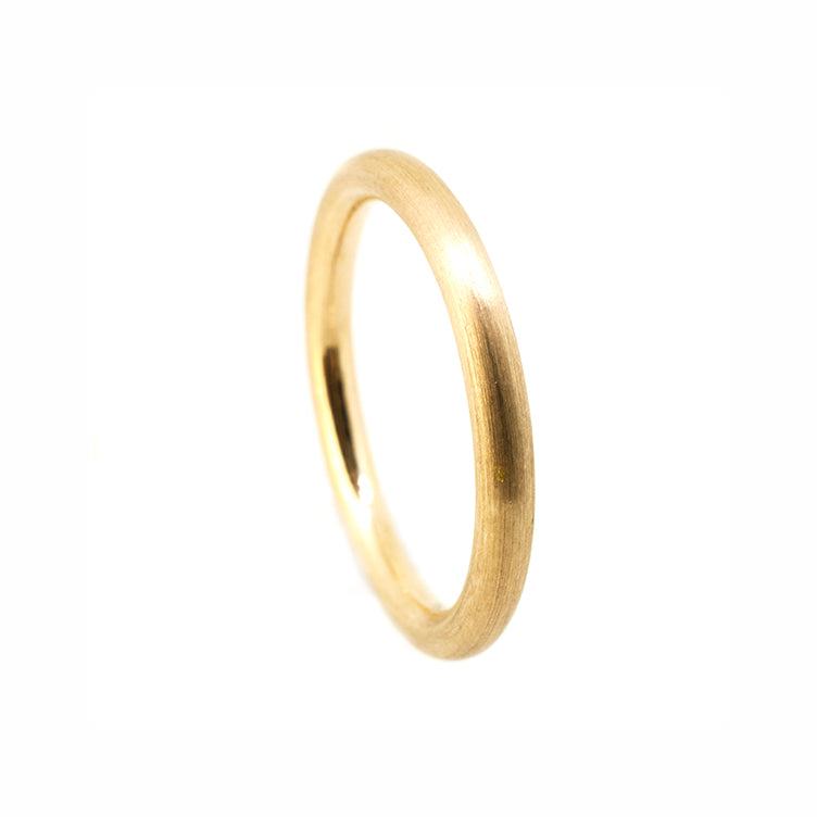 rose gold classic round ring